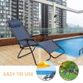 thumbnail image 2 of HEALEEP Outdoor Chair Canvas Chair Canvas Blue for Beach Use 1Set, 2 of 8