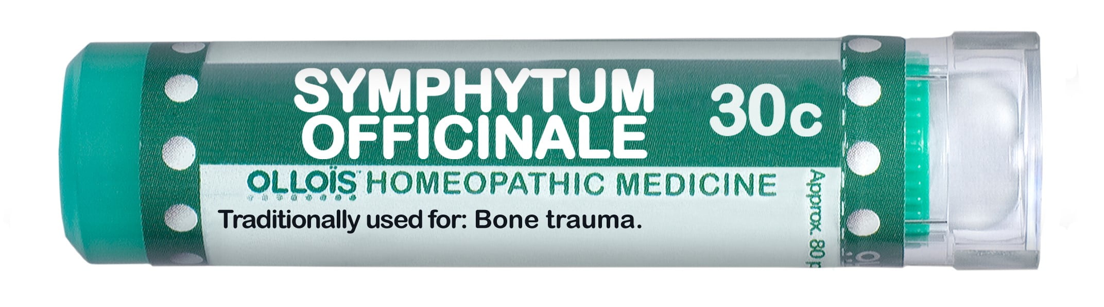 Ollois Symphytum Officinale 30C Pellets, Bone Trauma Relief, 80 Ct