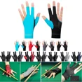 thumbnail image 2 of Open Finger Billiard Gloves Antiskid Polyester Snooker Billiards Gloves Adjustable Sticker Portable Lightweight Amateur Training Red, 2 of 6