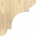 thumbnail image 3 of 4"W x 12"D x 12"H New Brighton Rough Sawn Corbel, Douglas Fir, 3 of 9