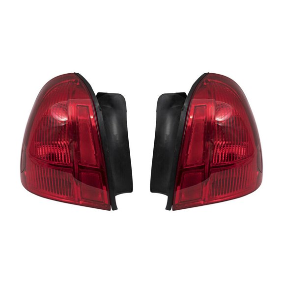 For 2003-2005 Lincoln Town Car Pair Rear Tail Lights Driver and Passenger Side Assembly Unit FO2800171 FO2801171 - replaces 3W1Z 13405AA