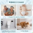 thumbnail image 5 of Dergik Large Adult Diaper Disposal Bags, Odor Controlling, Scented, 18’’x23’’,96 Pcs, for Disposable Elderly Waste , Baby Diapers , Sanitary Product , Blue, 5 of 6