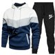 thumbnail image 3 of Conjuntos de otoño e invierno para hombre, sudadera con capucha y pantalones con cremallera, chándal informal, ropa deportiva de marca, novedad de 2024, 3 of 5