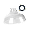 thumbnail image 5 of Serenable Glass Lamp Shade Light Cover Diameter 9.57inch Resistant to High Temperature Lighting Accessories Home Decoration for E27/E26 Transparent, 5 of 9