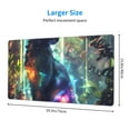 thumbnail image 2 of Kdxio Cosmic Cat In Window Print Large Gaming Mouse Pad,Non-Slip Base,Water Resist Keyboard Pad for Gamer,Office & Home,29.5 x 15.8 in, 2 of 6