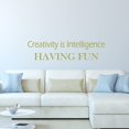 thumbnail image 1 of VWAQ Creativity is Intelligence Having Fun Wall Decal Kids Science Decor, 1 of 1