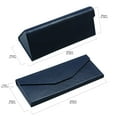 thumbnail image 3 of 2 Pack Eyeglass Case Hard Shell with Foldable Design, Portable Sunglass Case for Glasses Protection , Lightweight, 3 of 7