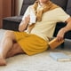 thumbnail image 5 of Fotbe Goldenrod Pantalones Cortos de Pijama para Hombre, Ropa de Dormir, Pantalones de Pijama Cortos para Hombre-Large, 5 of 6