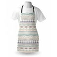 thumbnail image 3 of Geometric Apron Aztec Motifs Triangles Squares Artful Folk Inspiration Tribal Image, Unisex Kitchen Bib Apron with Adjustable Neck for Cooking Baking Gardening, Mint Dark Blue Peach, by Ambesonne, 3 of 3