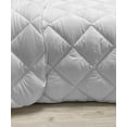 thumbnail image 3 of Herringbone Down Alternative Comforter, Ethnic Style Repeated Diamond Shapes in Vertical Mesh Pattern, Microfiber Quilt for All Season, 5 Sizes, Ivory and Charcoal Grey, by Ambesonne, 3 of 3