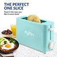 thumbnail image 3 of MyMini Single Slice Toaster, Aqua, 3 of 11