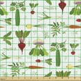 thumbnail image 2 of Ambesonne Vegetable Fabric by the Yard Upholstery, Eating Greens Veggie Love, 1 Yard, Multicolor, 2 of 5