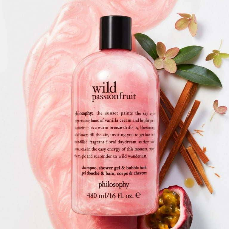 Philosophy Wild Passionfruit Shampoo, Shower Gel Bubble Bath