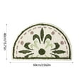 thumbnail image 3 of Rug Semicircle Absorbent Bathroom Floor Mat Thickened Non Slip Carpet Bathroom Restroom Toilet Doorway Foot Mat Washable Rug Green 40x60cm, 3 of 6