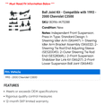 thumbnail image 2 of Ball Joint Kit - Compatible with 1993 - 2000 Chevy C3500 1994 1995 1996 1997 1998 1999, 2 of 2