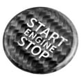 thumbnail image 6 of BINB ROAD Car Ignition Button Cover Carbon Fiber Black Compatible with Audi - Engine Start Stop Button Cover Trim for A4 A5 A6 A7 Q3 Q5 Q7,Black, 6 of 8