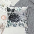 thumbnail image 2 of Awypu  Blue Pillow Covers 18x18 Inch Boho Roses Flower Throw Pillow Cover Watercolor Navy White Floral Pillow Cover Cushion Pillow Case for Sofa Outdoor Indoor Decoration, 2 of 5