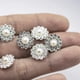 thumbnail image 3 of 100 piezas de adornos de cristal de diamantes de imitación de perlas, broche de decoración, artesanía DIY para diadema con lazo de flores, accesorio de vestido de 14mm (plata), 3 of 5