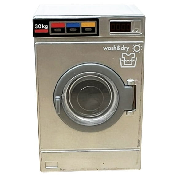 WRITWAA Dollhouse Washer and Dryer Grey Plastic 1Set
