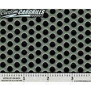 CCG 16"x48" Small Perforated Grill Mesh Sheet - Silver