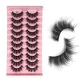 thumbnail image 1 of Juego de Pestañas Naturales y Esponjosas | 10 Pares de Pestañas Postizas de Visón Falso con Efecto Cruzado y Sedoso, 1 of 5