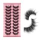 thumbnail image 1 of Juego de Pestañas Naturales y Esponjosas | 10 Pares de Pestañas Postizas de Visón Falso con Efecto Cruzado y Sedoso, 1 of 5