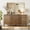 Walnut, variant on 63" Reeded Accent Cabinet Set with Adjustable Shelves, Modern Credenza Storage Cabinet with Doors for Living Room, Kitchen, Dining Room, Hallway
