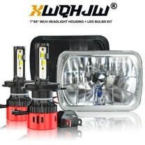 2PCS 7x6" LED Headlights Hi-Lo Beam H6054 for Nissan Pickup Hardbody 1983-1997