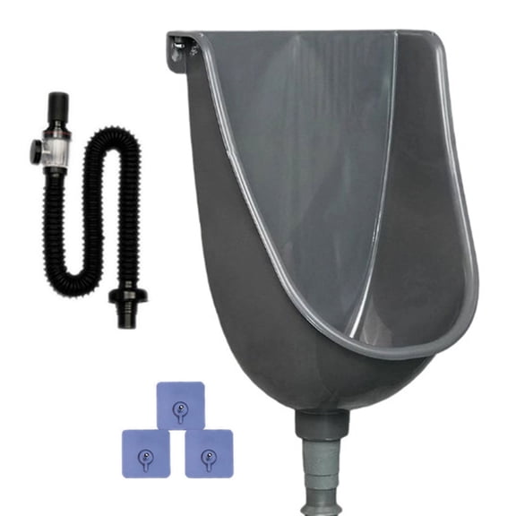 Not Flush Urinal Wall Mounted Bathroom Fixture Waterless Urinal Quick Installation for Space Saving Home Public Restroom