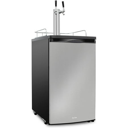 Ivation  Kegerator  Beer Dispenser & Single Door Beverage Refrigerator  Silver