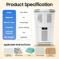 thumbnail image 6 of JYLP 2-Tier Rolling Laundry Sorter Cart, 2 Removable Storage Baskets with 4 Universal Wheels & Handle, Portable Clothes Organizer for Laundry Room, Bathroom & Dorm (Grey/White), 6 of 6