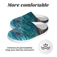 thumbnail image 6 of Picia Tropical Paradise Window View for Women's Lamb-hug Comfy Fleece House Slippers Memory Foam, Slip-on House Shoes Indoor Outdoor-44/45, 6 of 7