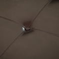 thumbnail image 3 of Darlington Espresso Bonded Brown Leather Ottoman, 3 of 4