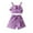 Purple, variant on LUOGENLI Girls Summer Outfits Size 7/8 Toddler Girl's Ribbed Knit Button Front Camisole Crop Tops and Track Shorts 2 Sets Summer Outfit Girls Summer Outfits Size 12 5-6 Years