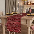 thumbnail image 2 of Table Runners 120 Inches Long Dress Scarves, Red Boho Southwestern Farmhouse Coffee/Dining/Kitchen Table Runner for Living Room, Farmhouse Aztec Tribe Ethnic Motifs 13x120 Inch, 2 of 9