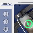 thumbnail image 5 of Checked Luggage PC ABS Hardside Suitcase with wheels USB Port Lightweight Luggage with TSA Lock 28 inch DarkBlue, 5 of 9