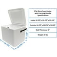 thumbnail image 2 of Insulated Styrofoam Cooler, 22 qt Capacity, with Carrying Handle, 2 of 6