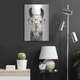 thumbnail image 6 of Luxe Metal Art 'Hip Llama III' by Victoria Borges, Metal Wall Art, 16" x 24", 6 of 9