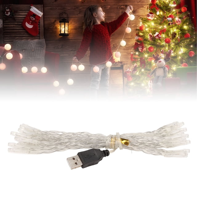 Luces De Cadena LED, Luces De Alambre LED, Accesorio Colorido De Navidad USB Para Acampar