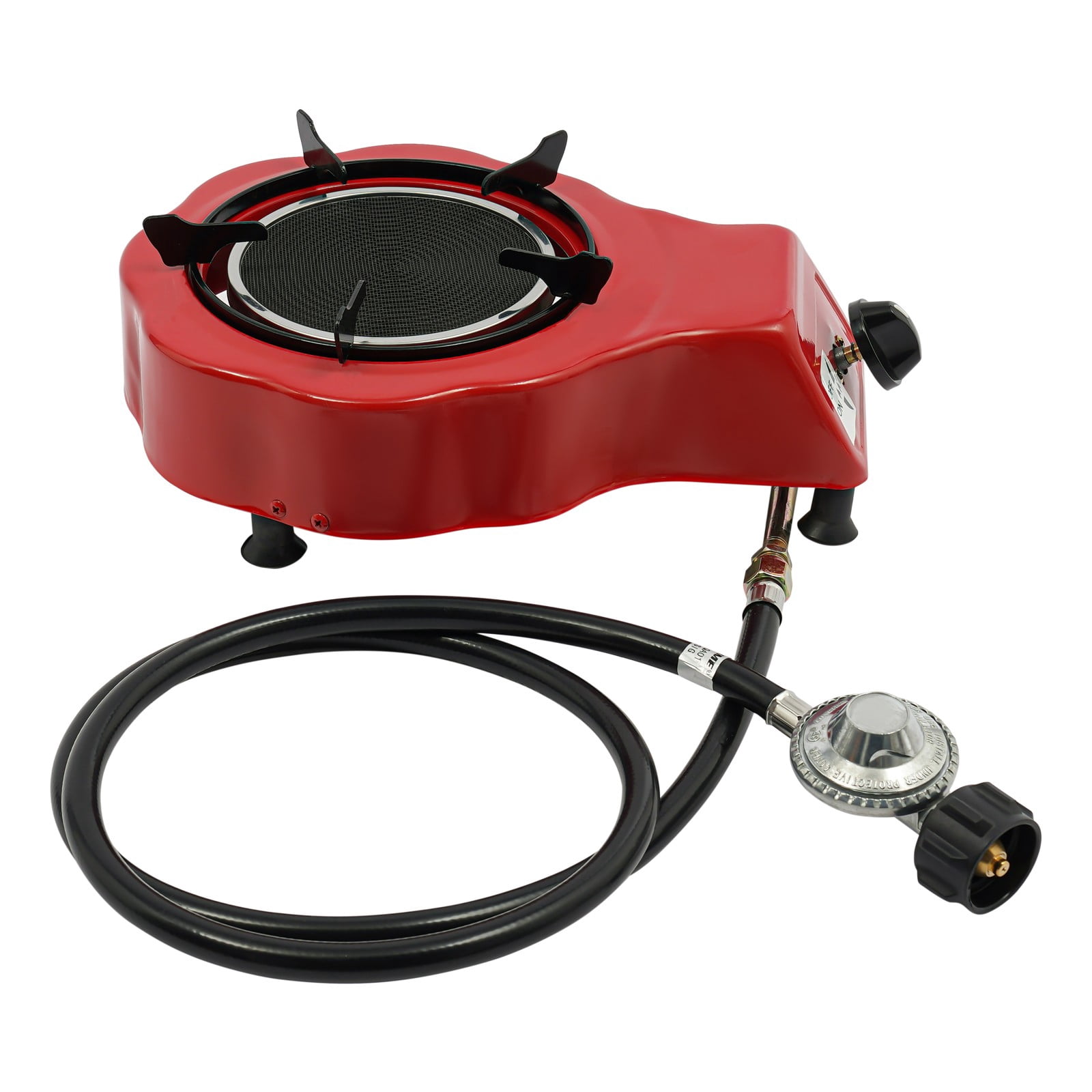 ToppiJoy Portable Stove Burner, Gas Stove, 2750Pa Gas Pressure Round Burner for Patio Outdoor Camping BBQ 14*9.64*4.52in