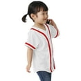 thumbnail image 5 of Hat and Beyond Kids Unisex Baseball Jersey Button Down Athletic Sportswear Uniform, 5 of 7