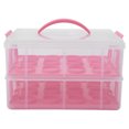 thumbnail image 1 of Minkissy Dessert Box Cake Packing Holder PP 1Pack for Outdoor Events, 1 of 8