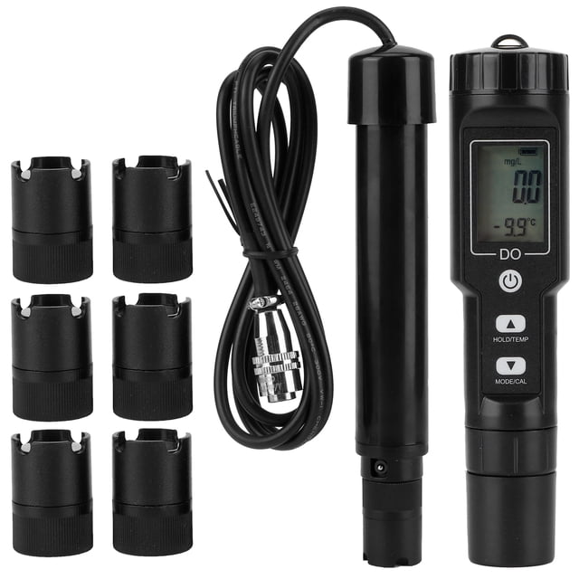 Water Quality Tester Digital Dissolved Oxygen Meter Dissolved Oxygen Analyzer Water Quality Detector Digital Dissolved Oxygen Meter Detector Water Quality Tester With Temperature