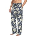 thumbnail image 2 of Xecao Lilies Flowers Men's Straight Lounge Pajama Pants: The Ultimate in Comfortable Sleepwear, 2 of 9