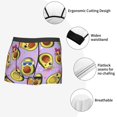 thumbnail image 3 of Pofeuu Cartoon Avocados Print Men’s Boxer Briefs, Moisture-Wicking Underwear, Regular,Trunk-X-Large, 3 of 5