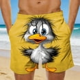 thumbnail image 2 of Purcolt Mens Swim Trunks Funny Printed Summer Athletic Running Beach Board Shorts with Pockets, 2 of 6