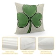 thumbnail image 4 of JRXY St. Patricks Day Pillow Covers Clovers Decorative Throw Pillows Decoration Holiday Party Green Cushion Case for Home Couch Sofa White, 4 of 5