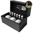 thumbnail image 2 of Pelotas De Golf Único Juego De Herramientas De Golf De Cuero De Pu Accesorios De Golf De Moda Con Caja De Almacenamiento 3 Pelotas De Golf 6 Tees Yuarrent OD010355-01, 2 of 6