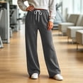 thumbnail image 2 of Women's Straight Leg Sweatpants Athletic Joggers with Pockets Casual Winter Lounge Travel Pants Fashion Outfits, 2 of 8