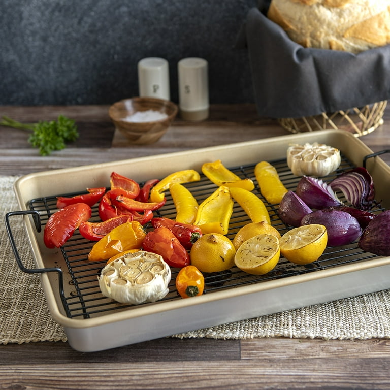 Oven Crisp Baking Tray With Grid